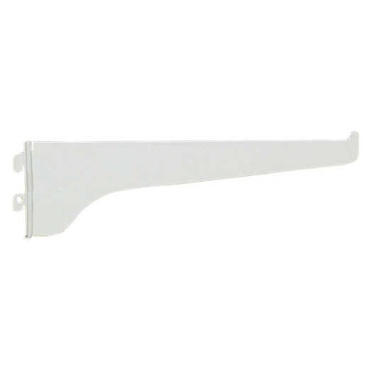 Knape & Vogt 180 Series 8 In. White Steel Regular-Duty Single-Slot Shelf Bracket